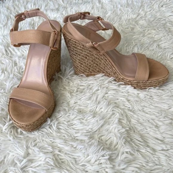 Stuart Weitzman Jute Wedge Platform Sandal - Picture 3 of 3
